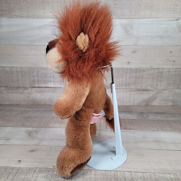 Lion Plush MAXIMILIAN Russ Berrie Fuzzy Mane Stuffed Animal Vintage - Picture 6 of 10